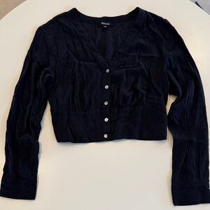 Madewell Black Button-Down Shirt